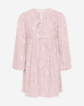 FEMI FLOWER V NECK MATERNITY DRESS LIGHT PINK