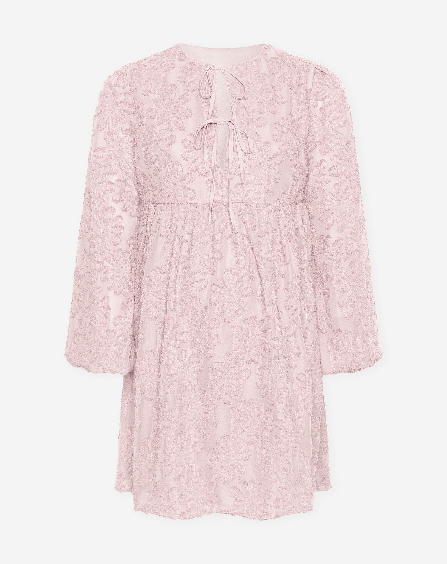 FEMI FLOWER V NECK MATERNITY DRESS LIGHT PINK