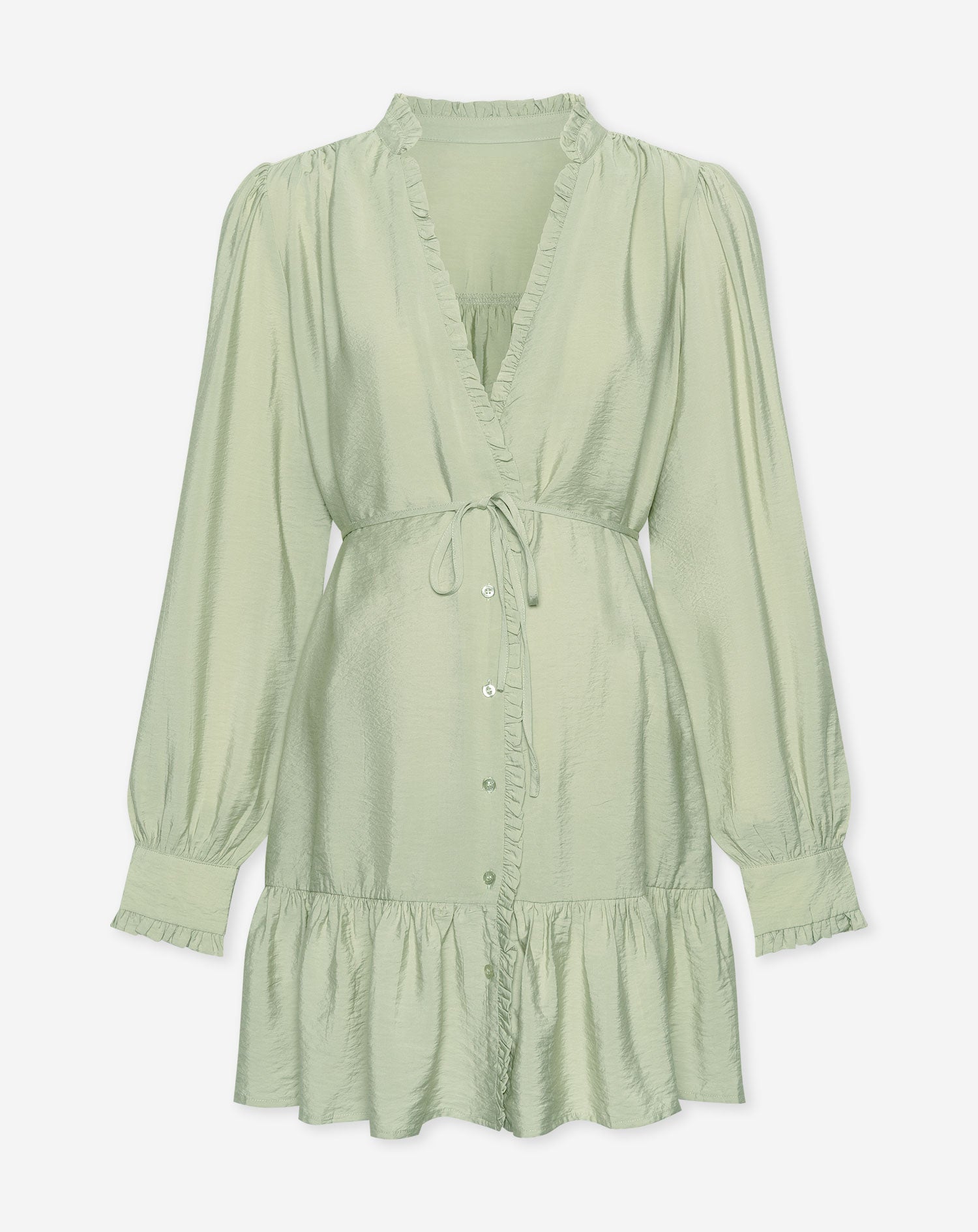 LUX RUFFLE MATERNITY DRESS SALIEGROEN