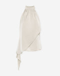 VICE SATIN HALTER TOP CRÈME