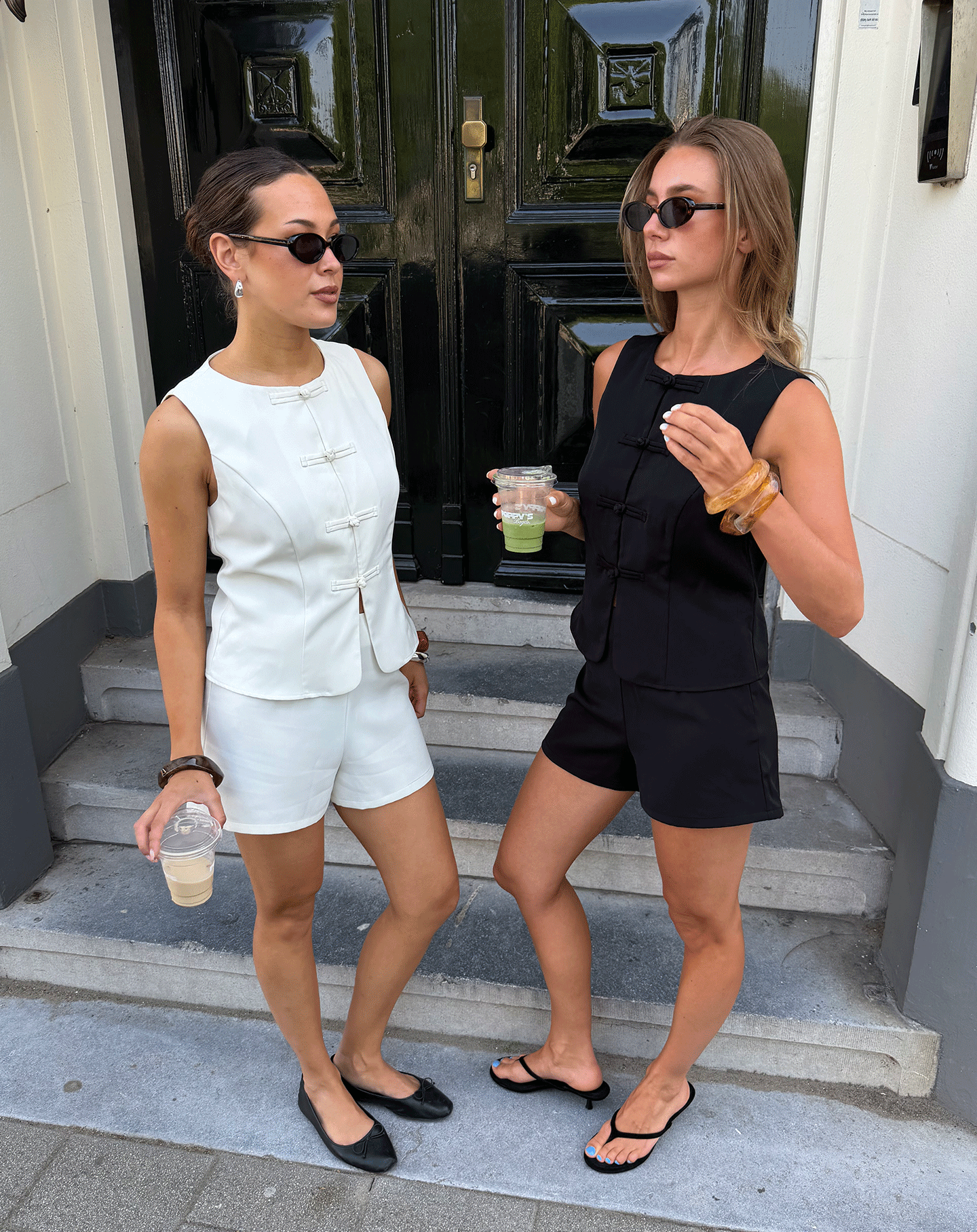 FLYNN HIGH WAIST SHORTS OFF WHITE