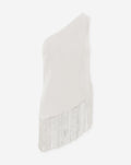 FRINGE ONE SHOULDER TOP OFF WHITE