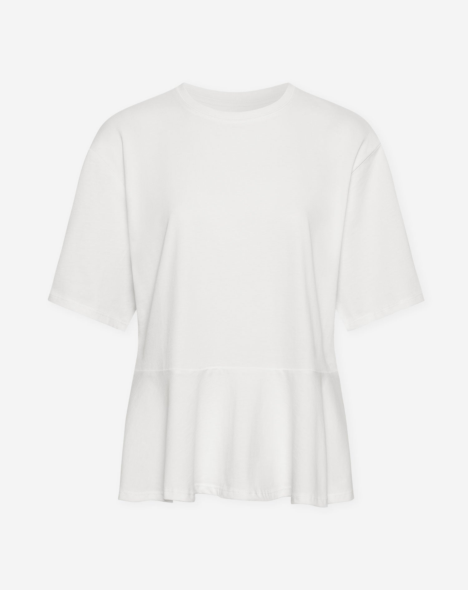PEPLUM OVERSIZED TEE CRÈME