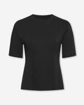 CINCHED TEE ZWART