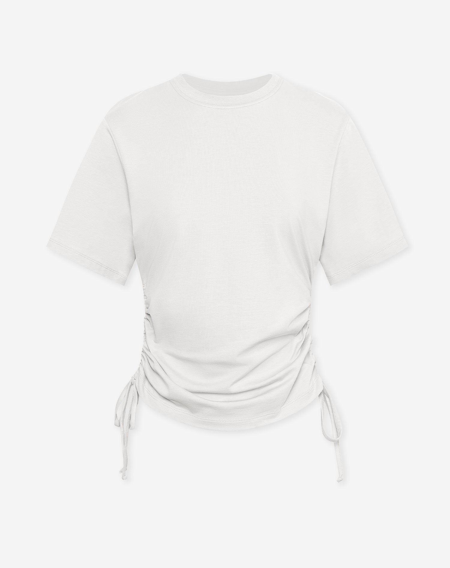 SIDE GATHERING TEE CRÈME