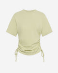 SIDE GATHERING TEE PISTACHE