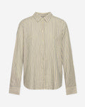 NALANI OVERSIZED STRIPE BLOUSE BEIGE