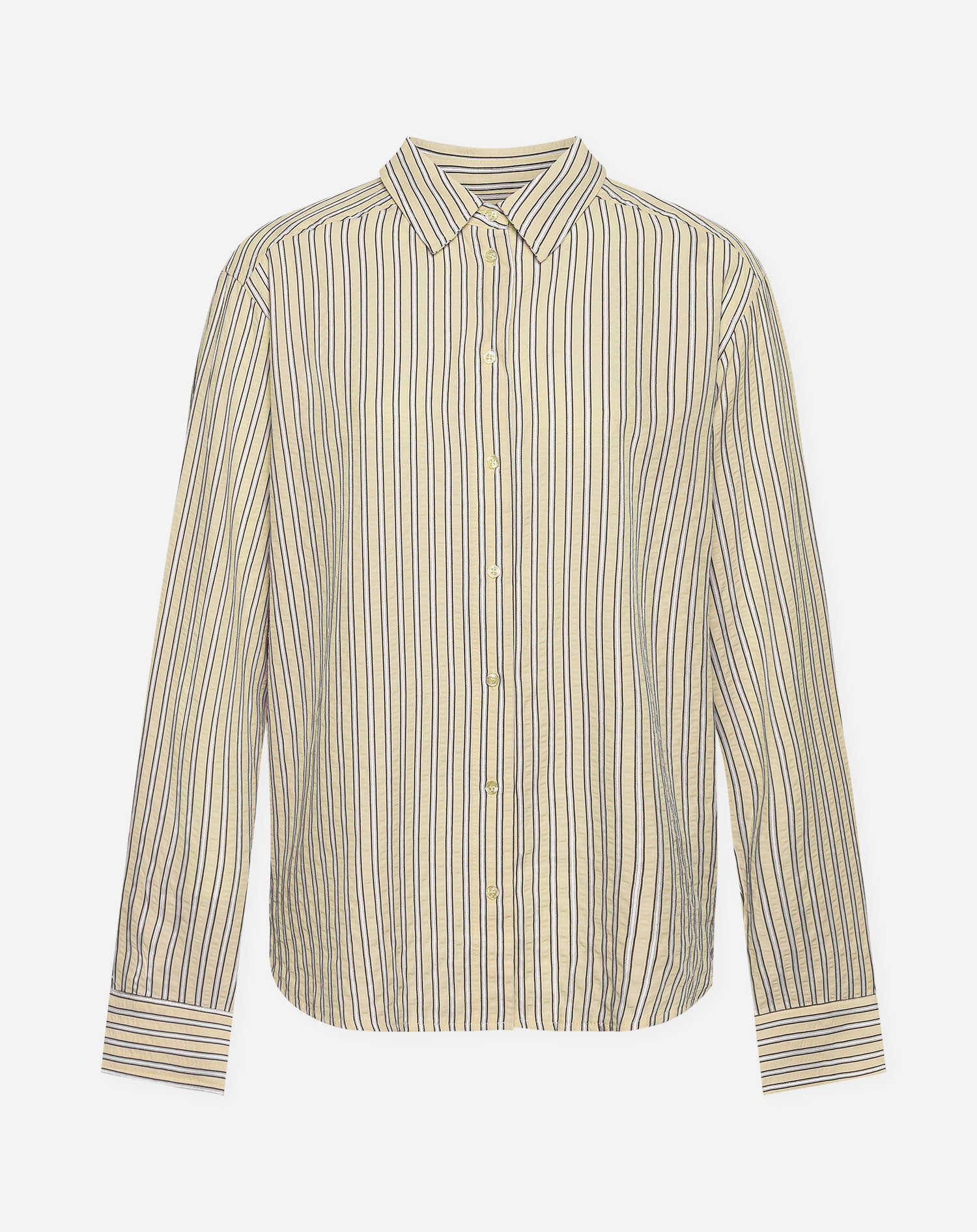 NALANI OVERSIZED STRIPE BLOUSE BEIGE