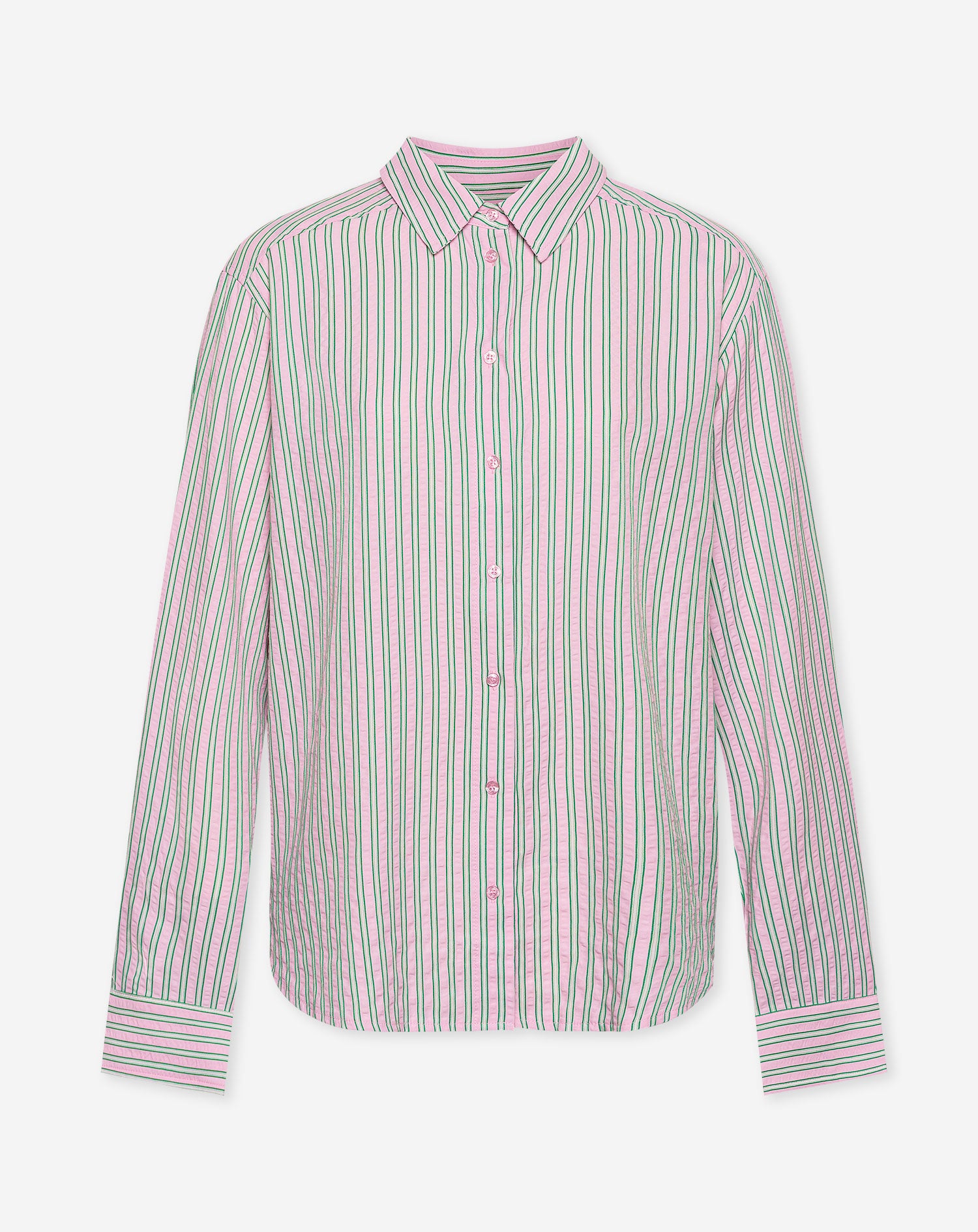 NALANI OVERSIZED STRIPE BLOUSE ROZE