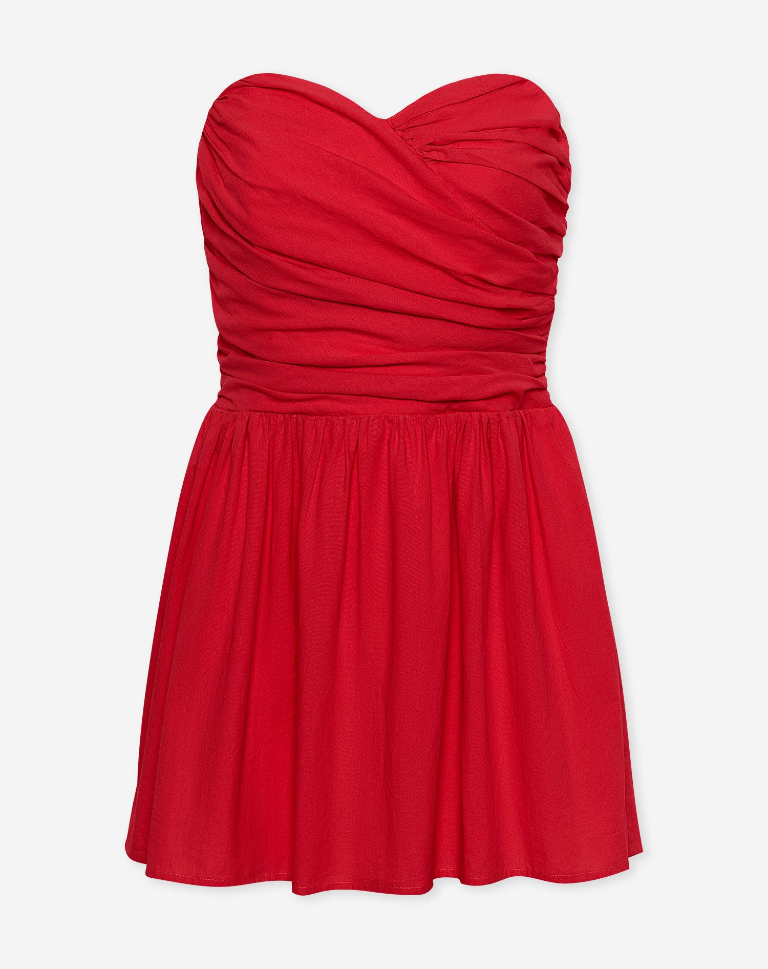 KIRA STRAPLESS COTTON DRESS ROOD