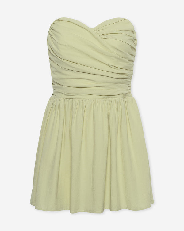 KIRA STRAPLESS COTTON DRESS SALIEGROEN