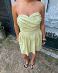KIRA STRAPLESS COTTON DRESS SALIEGROEN
