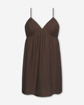KIRA SINGLET COTTON DRESS BRUIN
