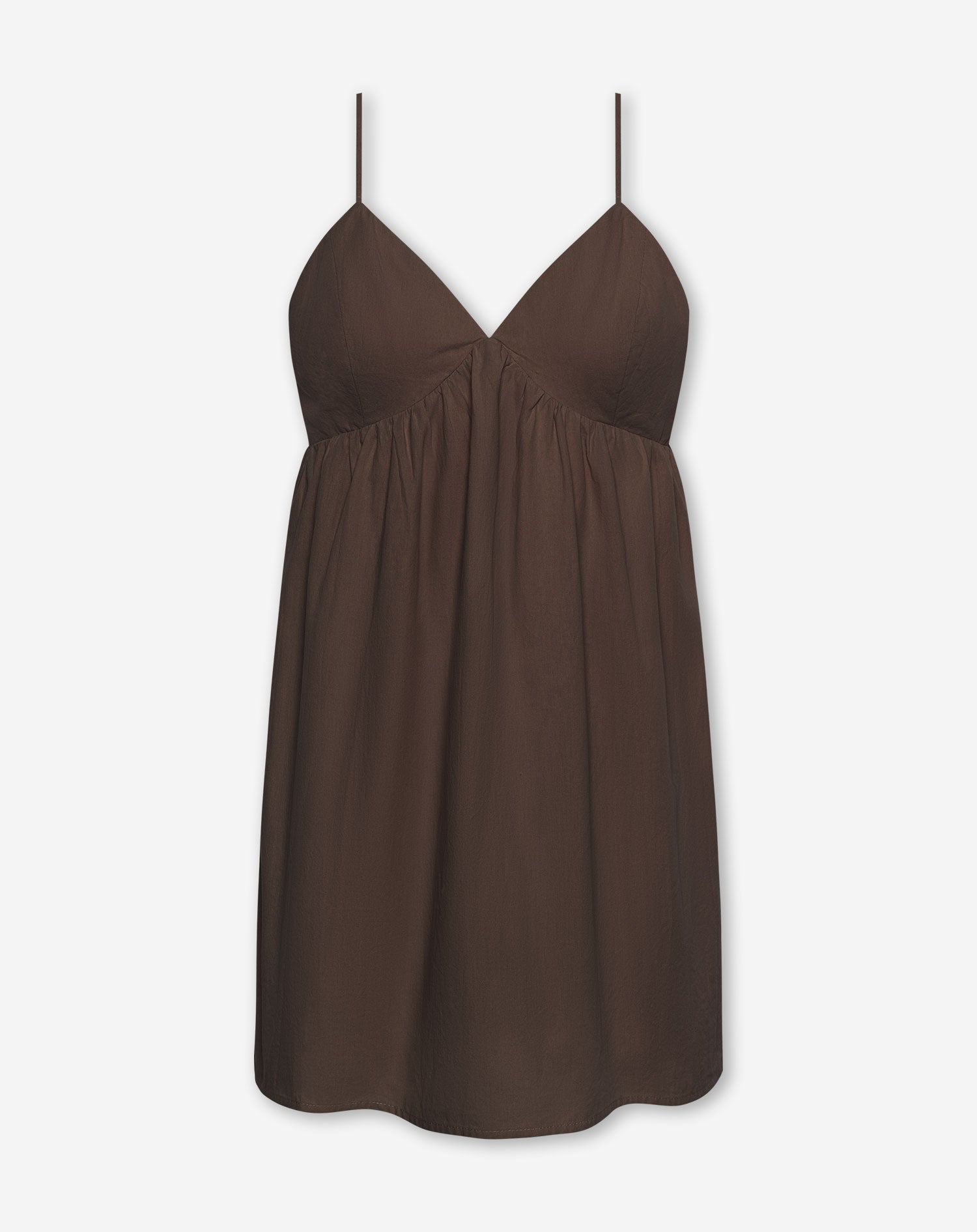 KIRA SINGLET COTTON DRESS BRUIN