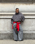IMARA FUNNEL NECK JACKET DONKERGRIJS