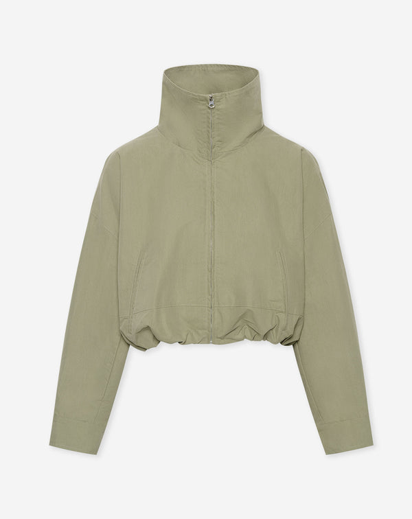 IMARA FUNNEL NECK JACKET LICHT OLIJFGROEN