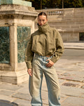 IMARA FUNNEL NECK JACKET LICHT OLIJFGROEN