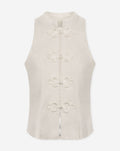 LAIKA MANDARIN GILET BEIGE