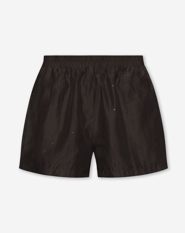 ALYA RHINESTONE SHORTS BRUIN