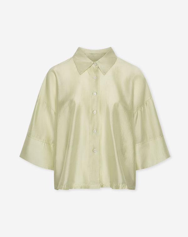 EMRA 3 4 SLEEVE BLOUSE SAGE GREEN