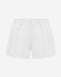 NAMI PLEATED TWILL SHORTS WIT