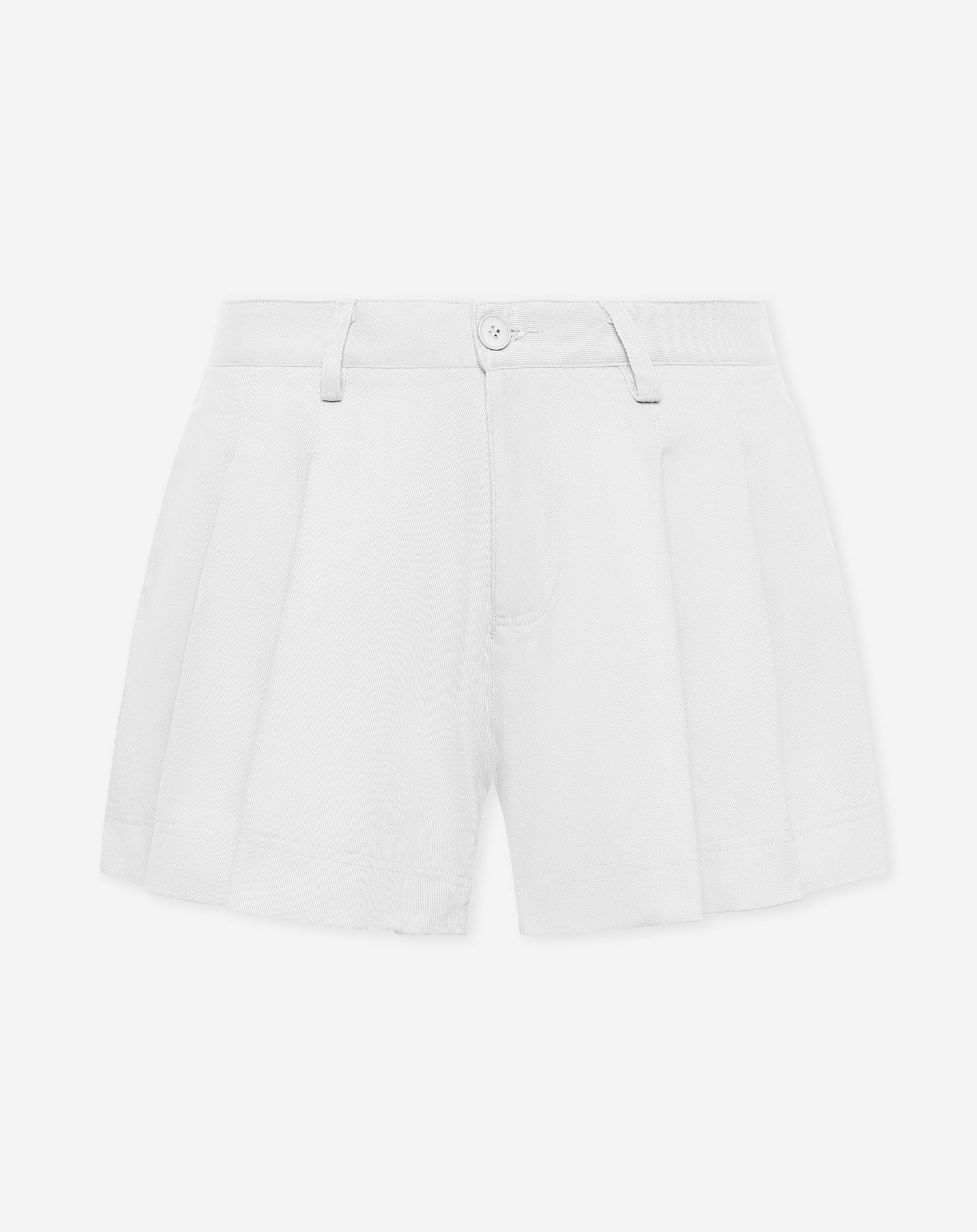 NAMI PLEATED TWILL SHORTS WIT
