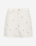 HEART MOM DENIM SHORT CRÈME