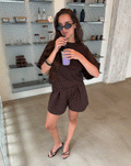 PLEATED SHORTS BRUIN