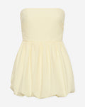 PEGGY POPLIN STRAPLESS BUBBLE HEM DRESS BOTERGEEL