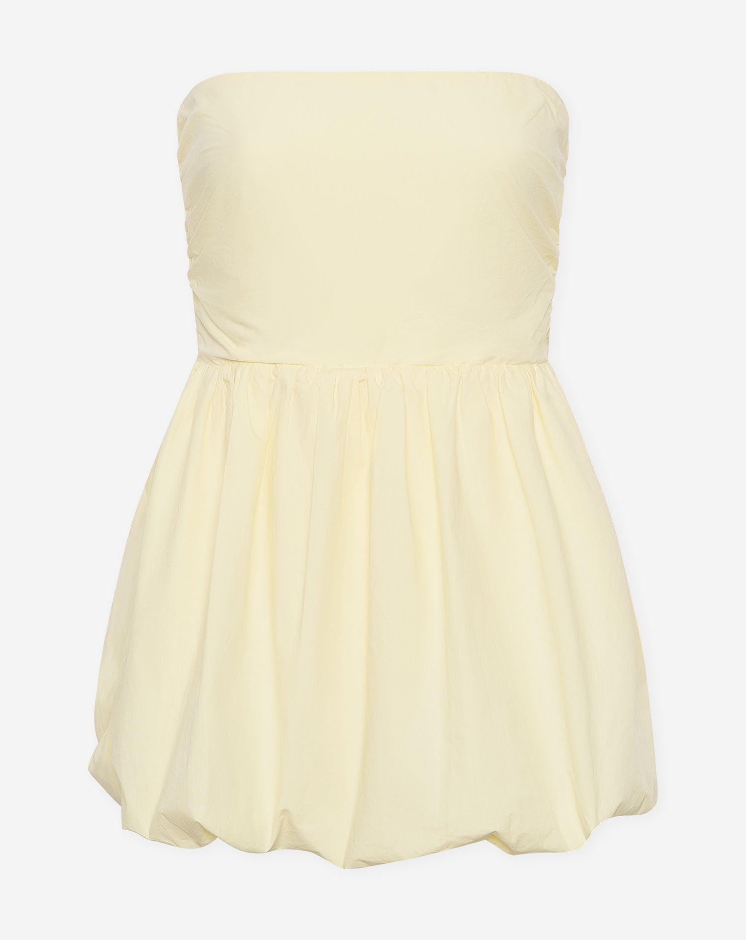 PEGGY POPLIN STRAPLESS BUBBLE HEM DRESS BOTERGEEL
