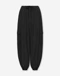 PEGGY POPLIN CARGO BALLOON PANTS ZWART