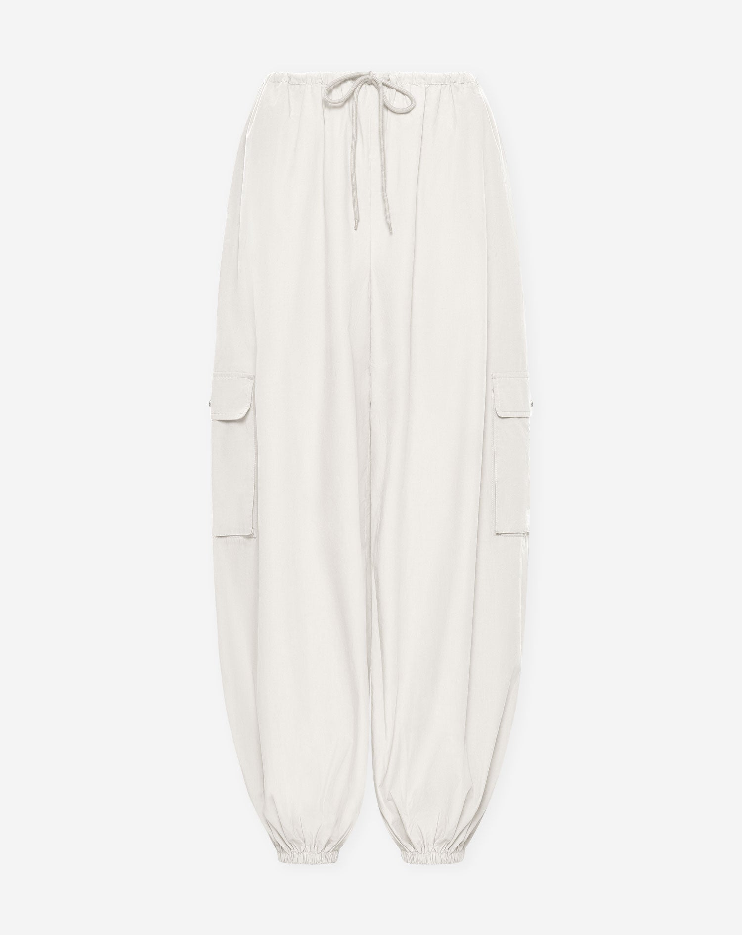PEGGY POPLIN CARGO BALLOON PANTS PETITE CRÈME