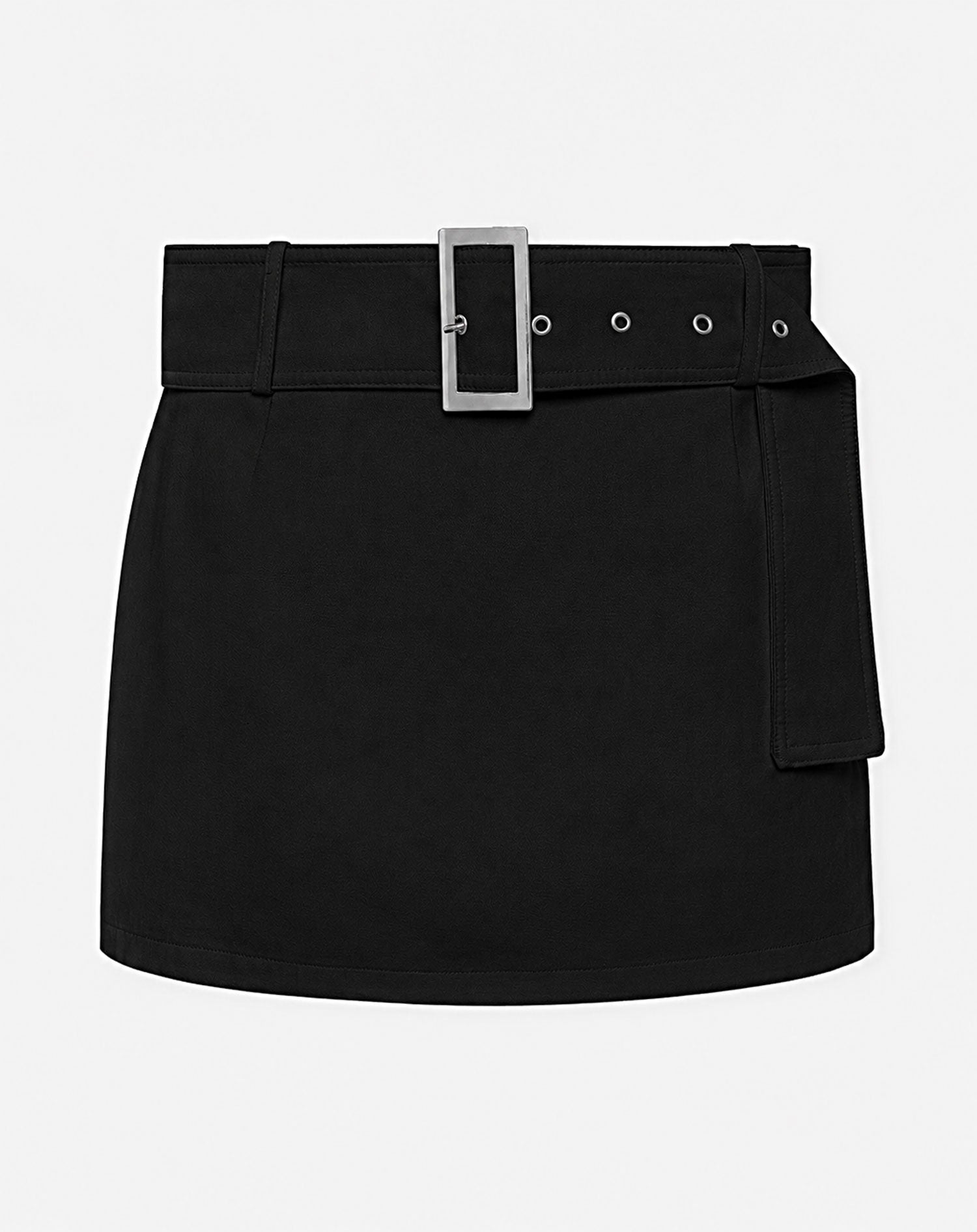 LITHA BELTED MINI SKIRT ZWART