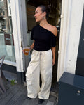 MERRIT BARREL CARGO PANTS CRÈME