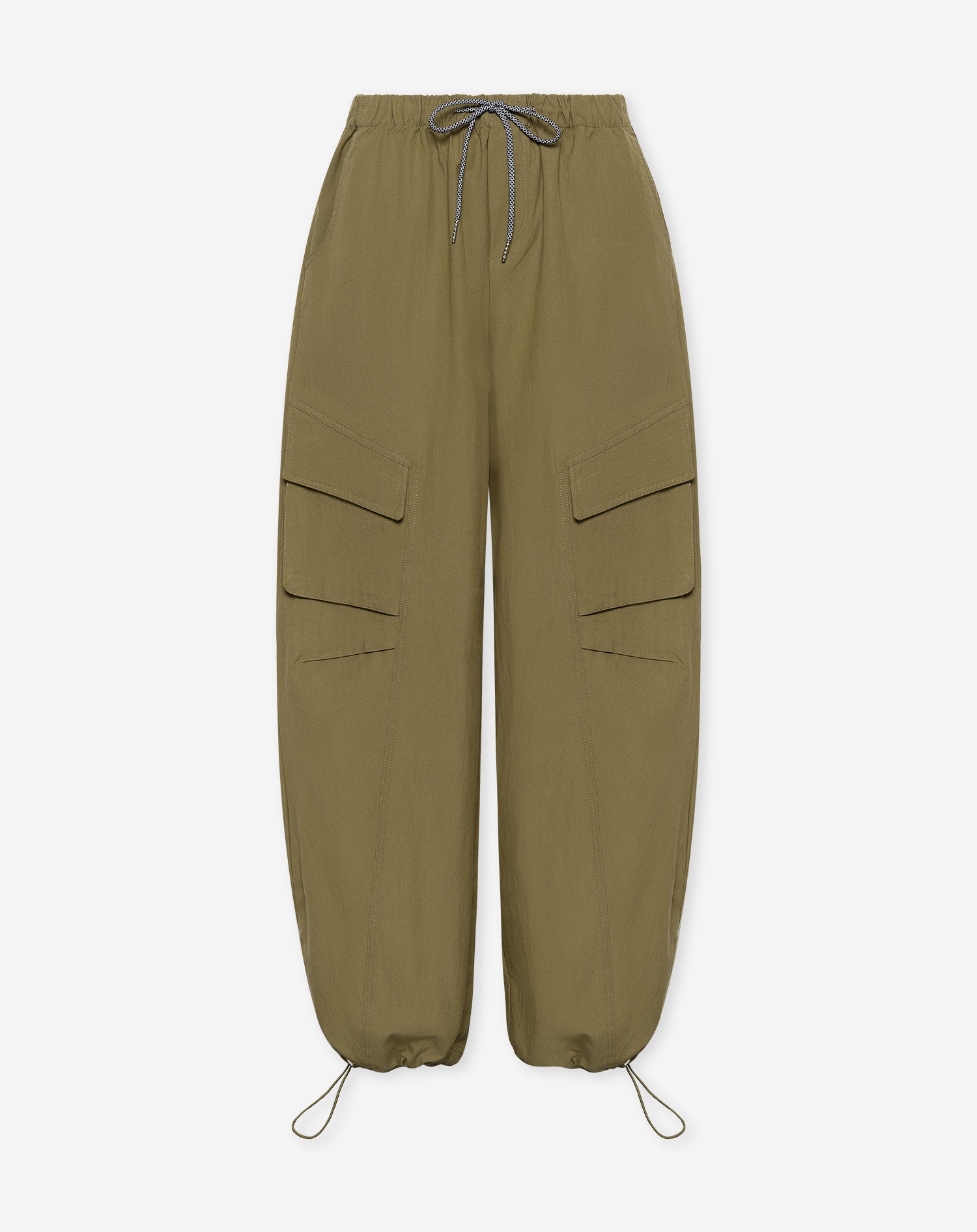 MERRIT BARREL CARGO PANTS LICHT OLIJFGROEN