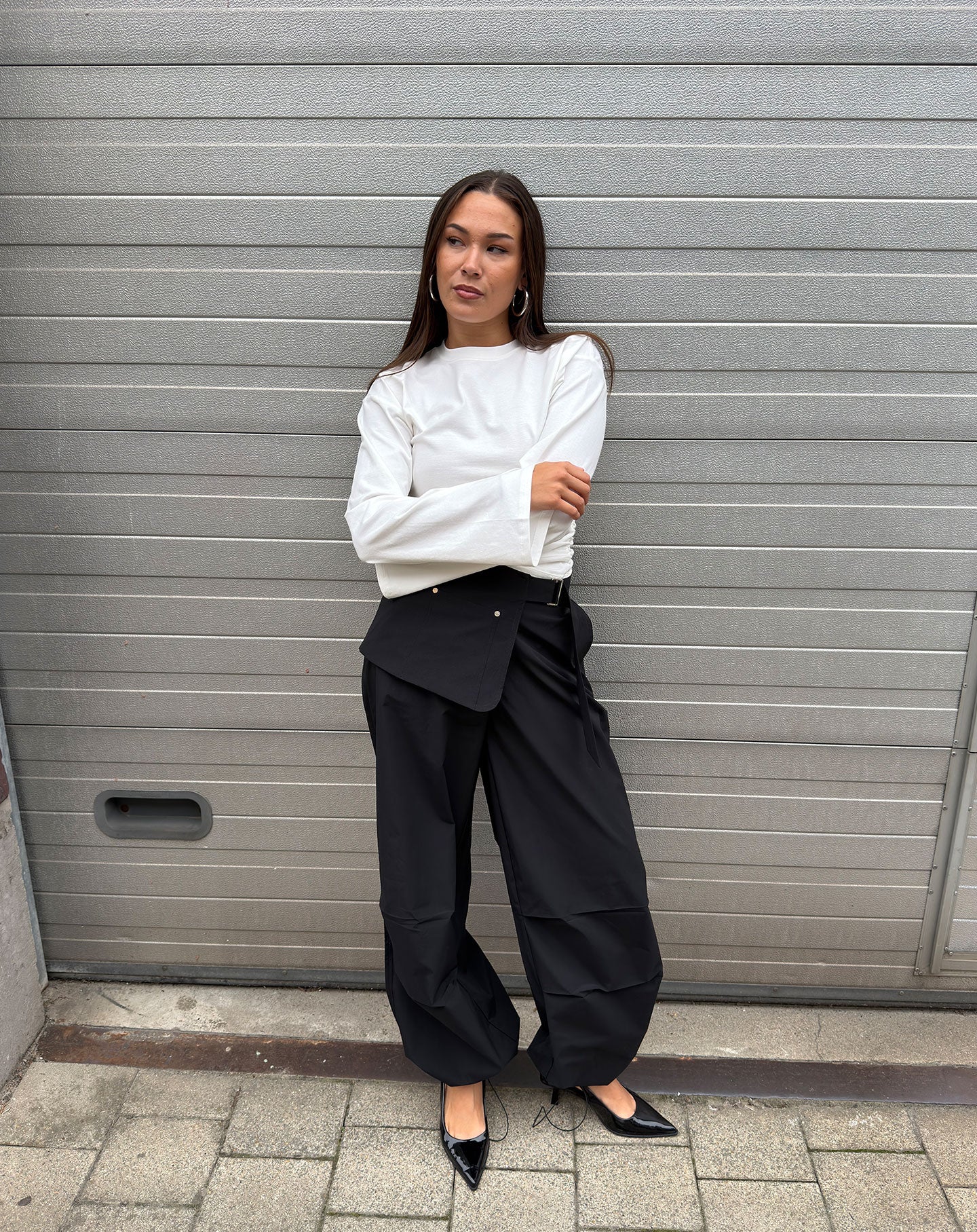 GWENN BAG BELT PANTS ZWART