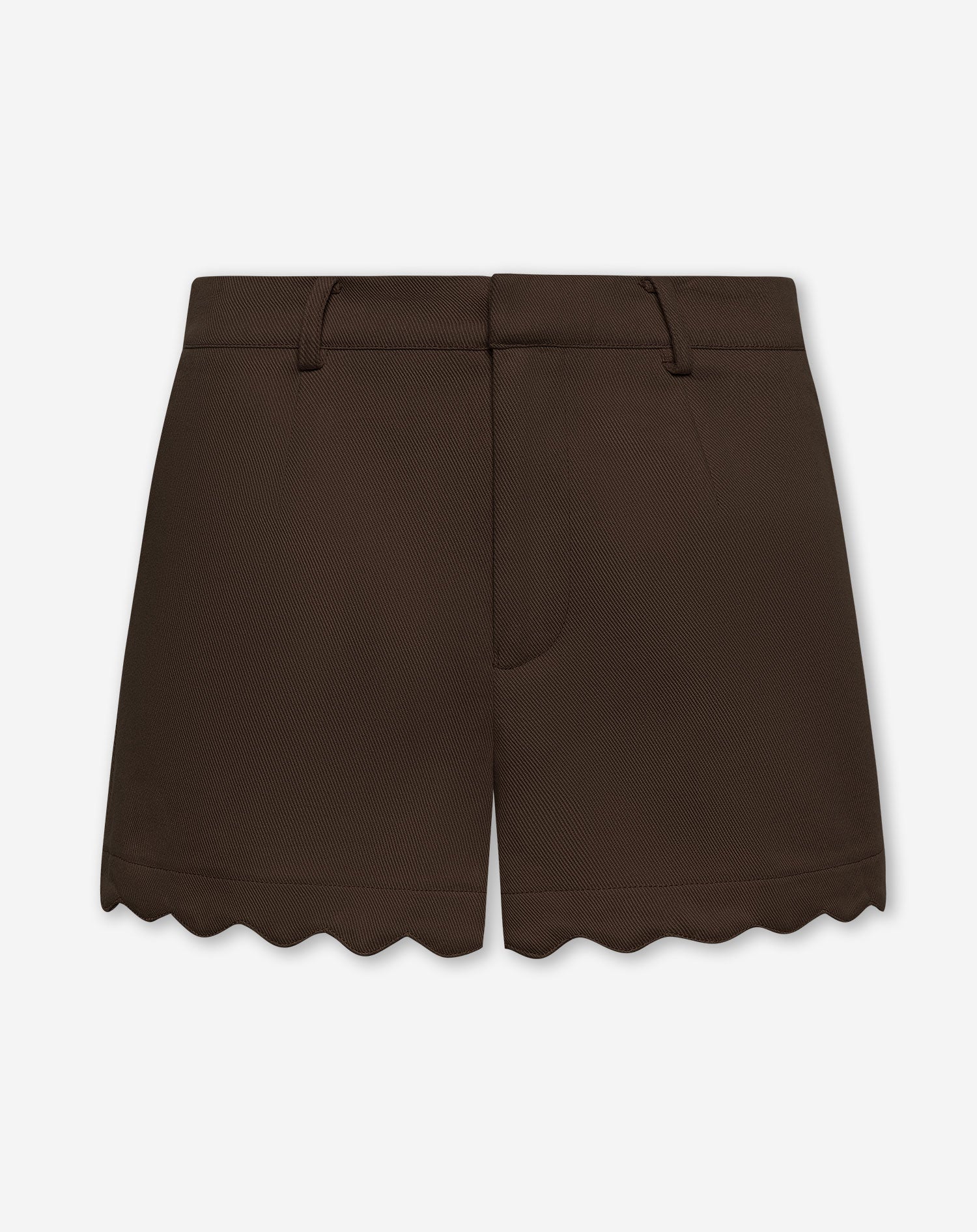 SCALLOPED EDGE SHORTS BRUIN