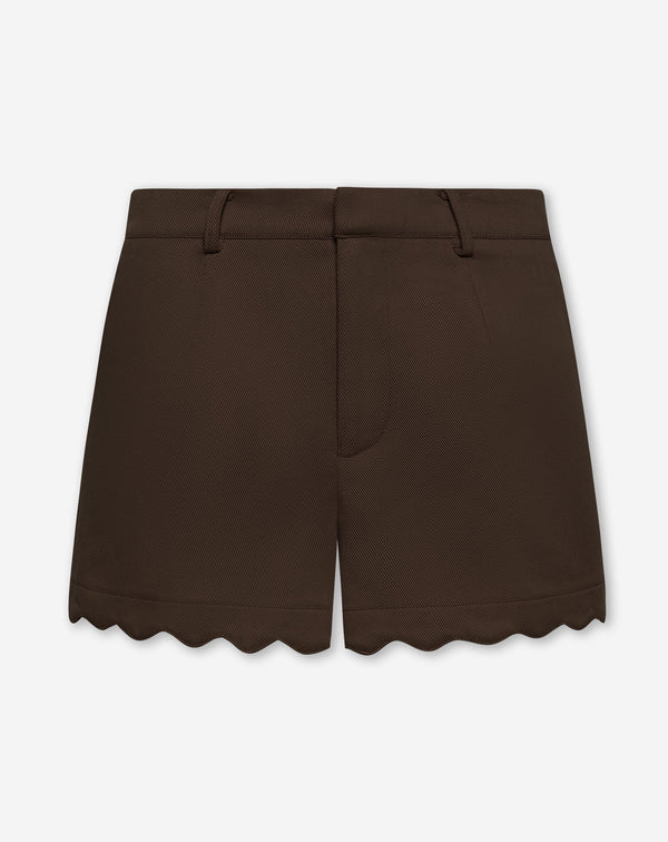 SCALLOPED EDGE SHORTS BRUIN