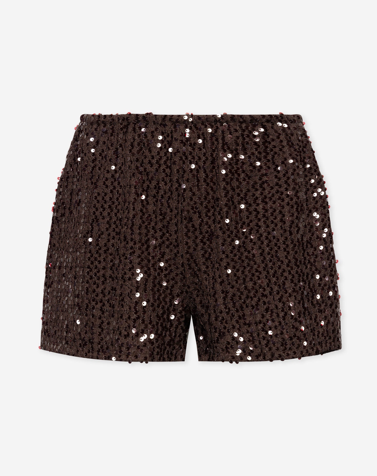 LOVA SEQUINS SHORTS BRUIN