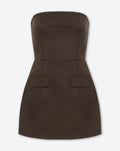 ZORAH BANDEAU MINI DRESS BRUIN