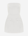 ZORAH BANDEAU MINI DRESS OFF WHITE