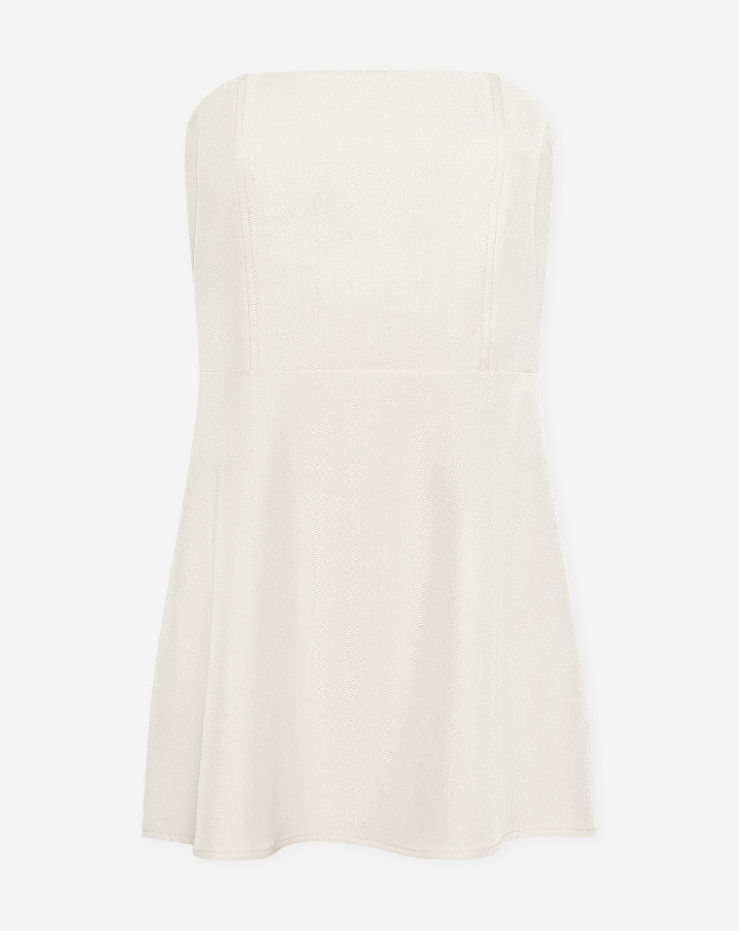 LORNA BANDEAU MINI DRESS CRÈME