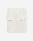 LORNA BANDEAU FRILL TOP CRÈME