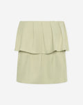 LORNA BANDEAU FRILL TOP PISTACHE