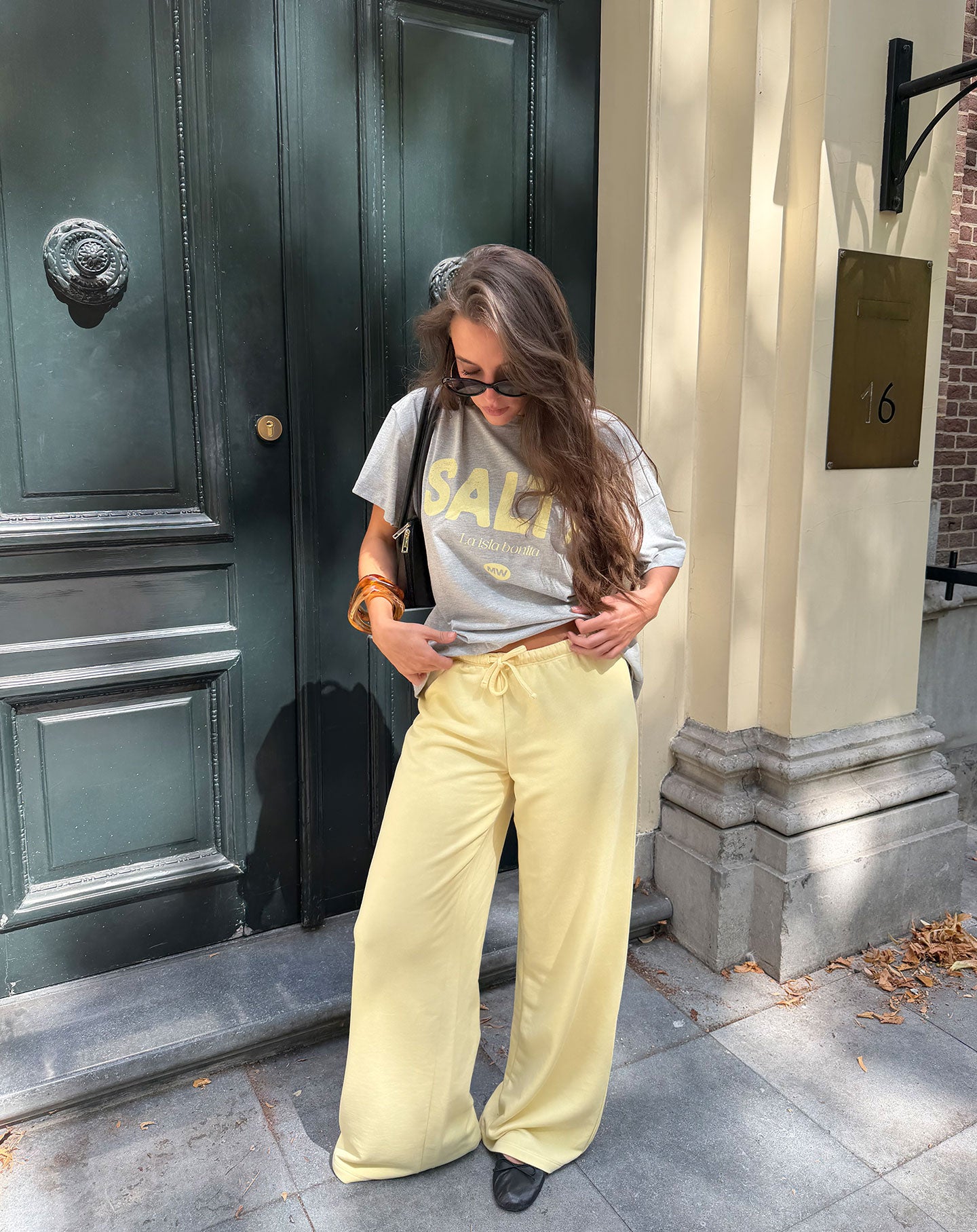 WIDE LOW RISE SWEAT PANTS BOTERGEEL