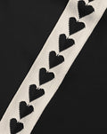 SPORTY HEART TAPE PANTS TALL BLACK