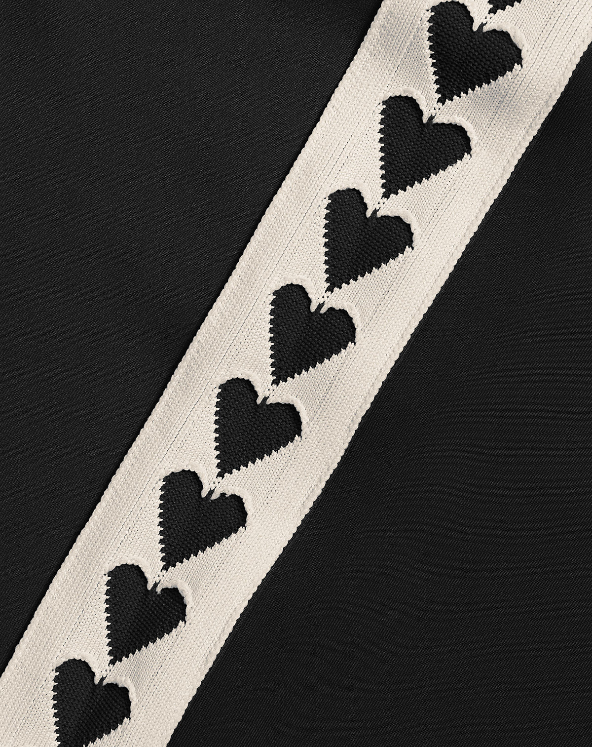 SPORTY HEART TAPE PANTS TALL BLACK