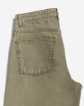 AIMEE BARREL LEG JEANS OLIVE GREEN