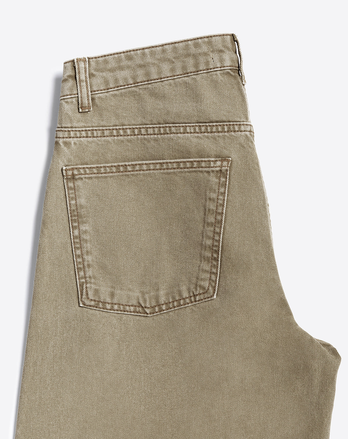 AIMEE BARREL LEG JEANS OLIJFGROEN