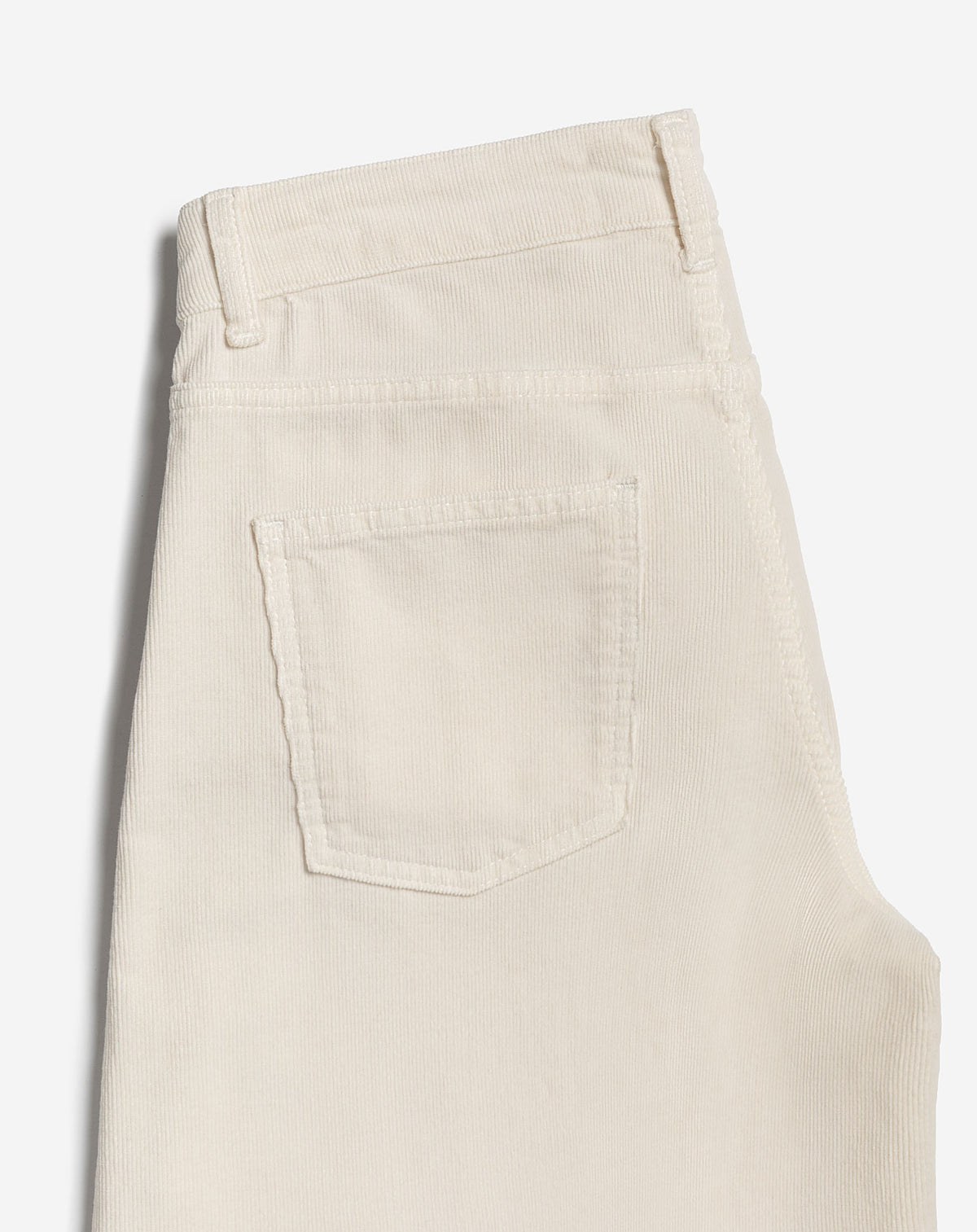 CORDUROY BARREL PANTS CREAM